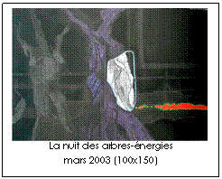 Zone de Texte: La nuit des arbres-énergies mars 2003 (100x150)