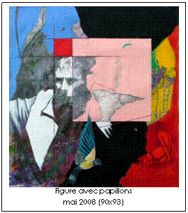 Zone de Texte: Figure avec papillons mai 2008 (90x93)